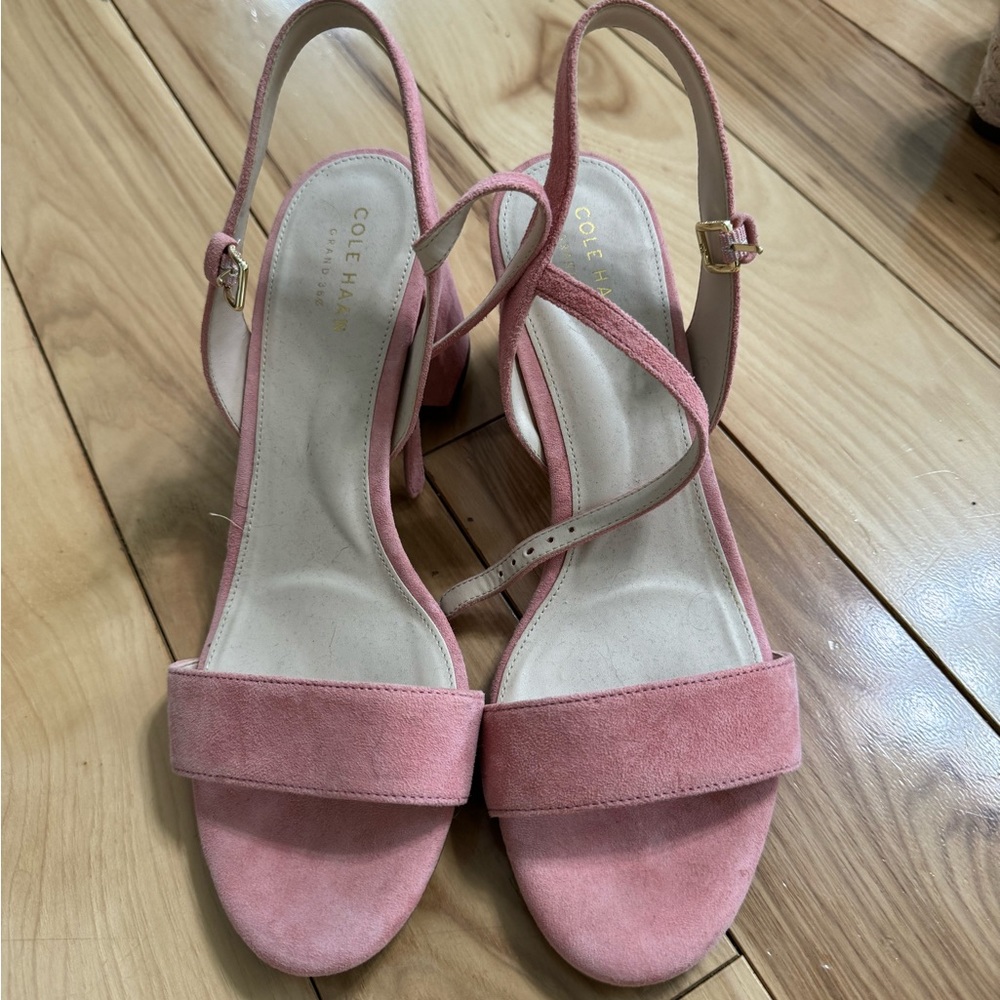 Cole Haan pink heels size 8. New, never worn.